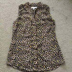 Banana Republic tank top, leopard print.  EUC